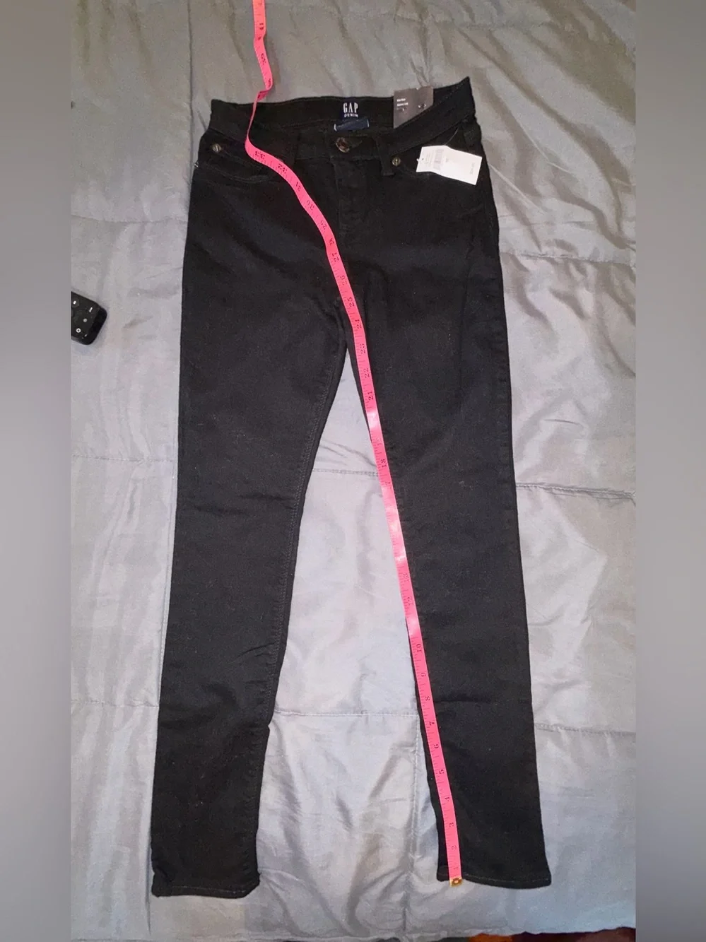NWT Gap Kids Girls High Stretch Super Skinny Black Jeans Size 10 Adjustable
